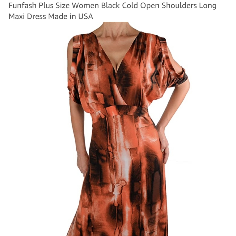 Cold shoulder maxi dress